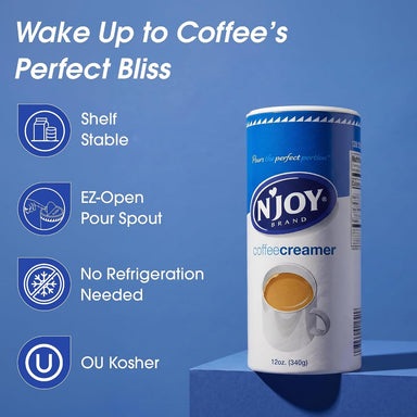 N'Joy Non Dairy Powder Creamer Canister, 12 Ounce NJOY 