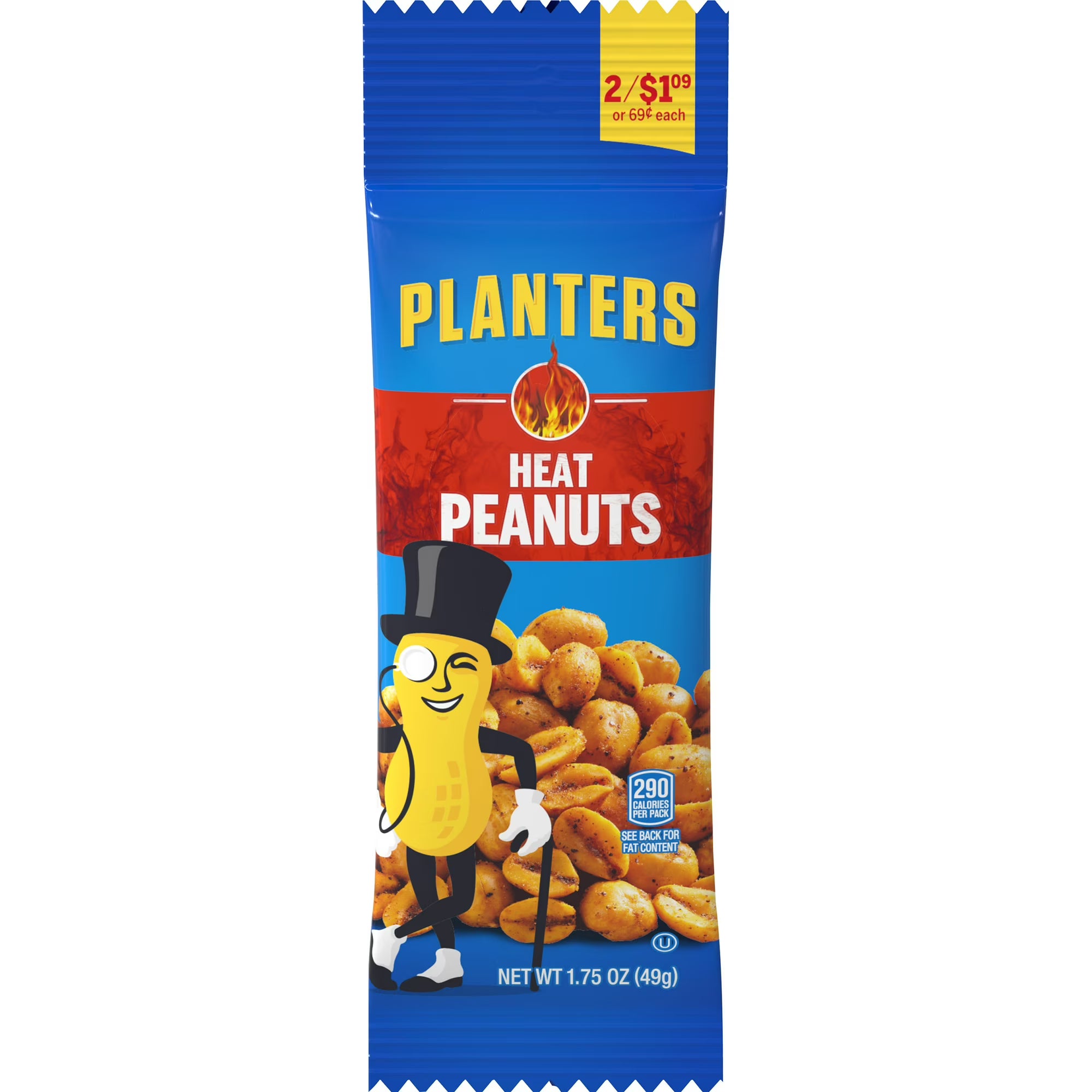 Planters Peanuts Variety – Roasted, Flavored & Classic Peanuts, Protein Snack Planters Heat 1.75 Ounce 