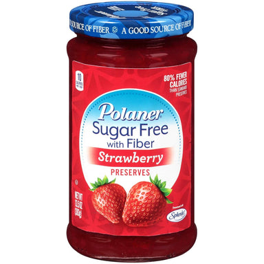 Polaner Sugar-Free with Fiber, 13.5 Ounce Polaner Strawberry 13.5 Ounce 