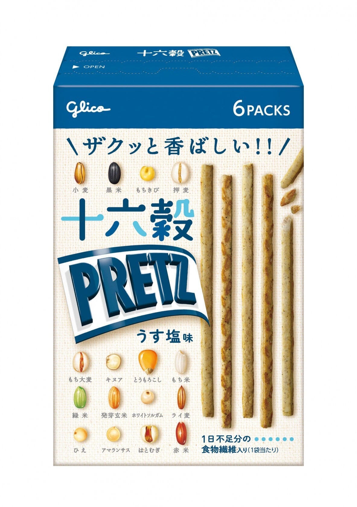 Pretz Biscuit Sticks Glico 16 Grain Lightly Salted 2.21 Ounce 