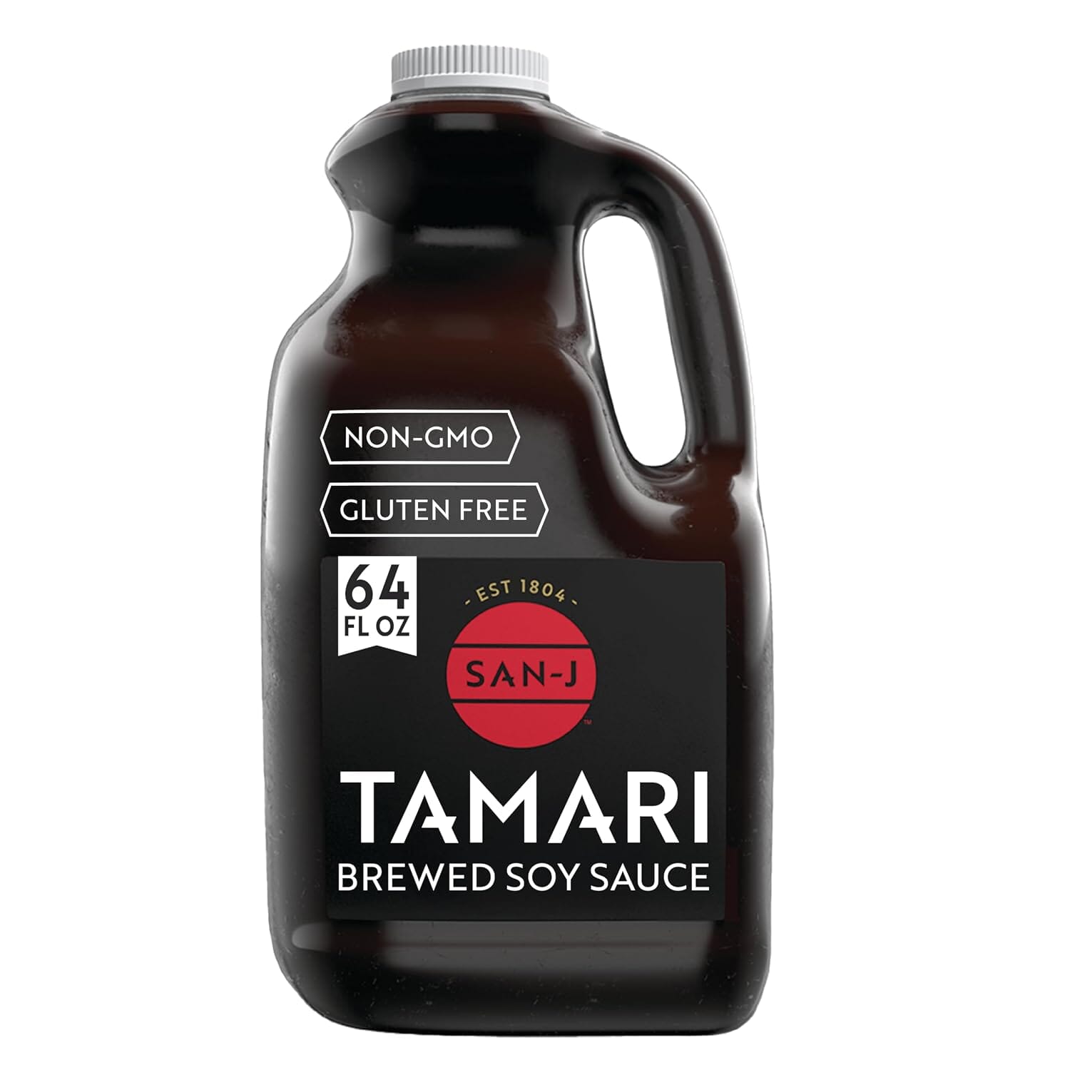 San-J Gluten Free Tamari Soy Sauce, 100% Soy, Bulk Family Size, 64 oz San-J 