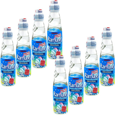 Sangaria Ramune Japanese Soda, Original, 6.76 Fluid Ounce, Pack of 8 Snackathon 