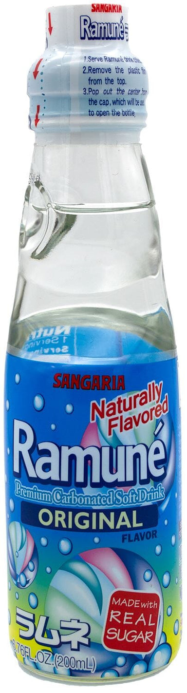 Sangaria Ramune Japanese Soda, Original Flavor Sangaria Original 6.76 Fluid Ounce 