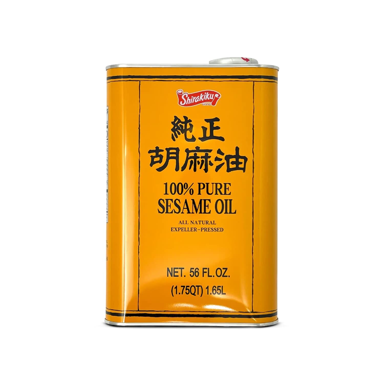 Shirakiku 100% Pure Sesame Oil - 56 oz (3.5 lbs) - Authentic Japanese Sesame Oil Shirakiku 