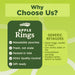 Snackathon Apple Rings Gummy Candy, Soft & Chewy Green Apple Gummies Snackathon 