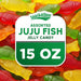 Snackathon Assorted Juju Fish Candy, Lime, Cherry, Orange & Lemon Flavors, 15 Ounce Snackathon 