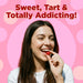 Snackathon Cherry Sours Candy, Bulk Old Fashioned Chewy Sour Cherry Balls, Retro Sweet & Tart Red Jelly Candy, Resealable Snack Bag Snackathon 