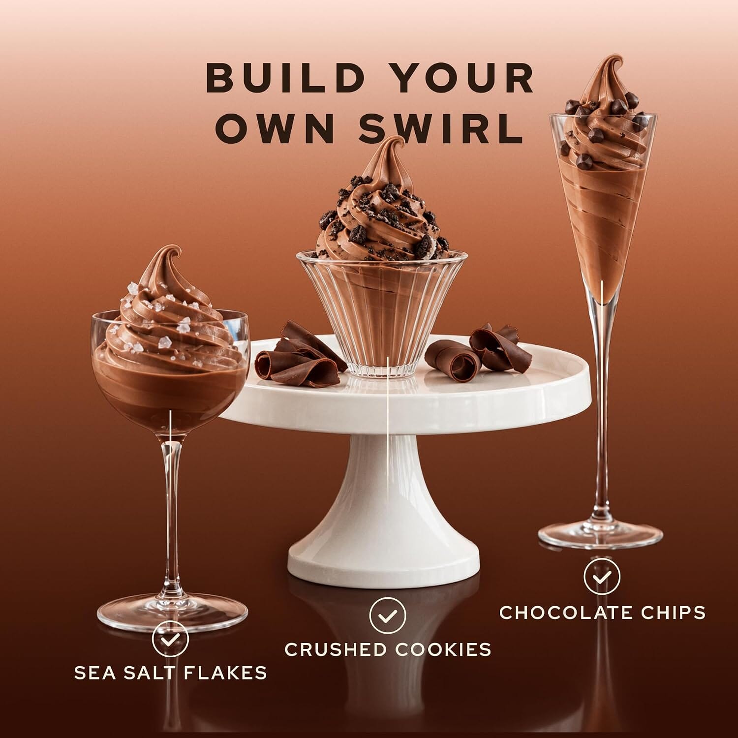 Snackathon Chocolate Soft Serve Ice Cream Mix, Makes 1 Quart, Rich & Creamy Dairy Powder Mix for Ice Cream Makers, Soft Serve Machine, Just Add Water for Homemade Ice Cream, Gluten Free, Made in USA Snackathon 
