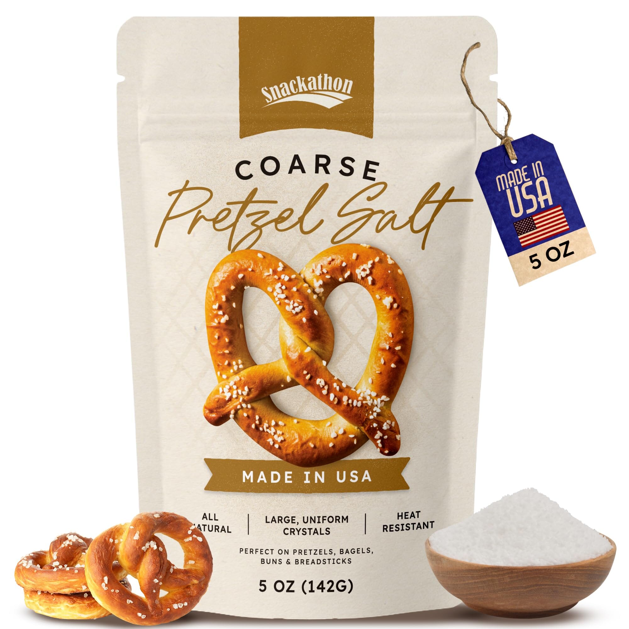Snackathon Coarse Pretzel Salt Snackathon Coarse 5 Ounce 