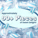 Snackathon Cylinder-Shaped Twists Hard Candy, Bulk Individually Wrapped, Blue & White Peppermint Twists, 1 Pound Snackathon 