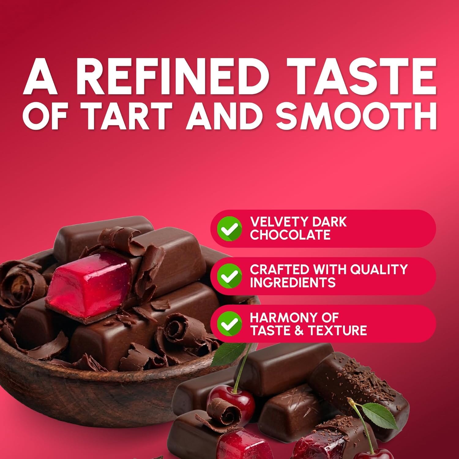 Snackathon Dark Chocolate Cherry Sticks, Resealable Bag Snackathon 