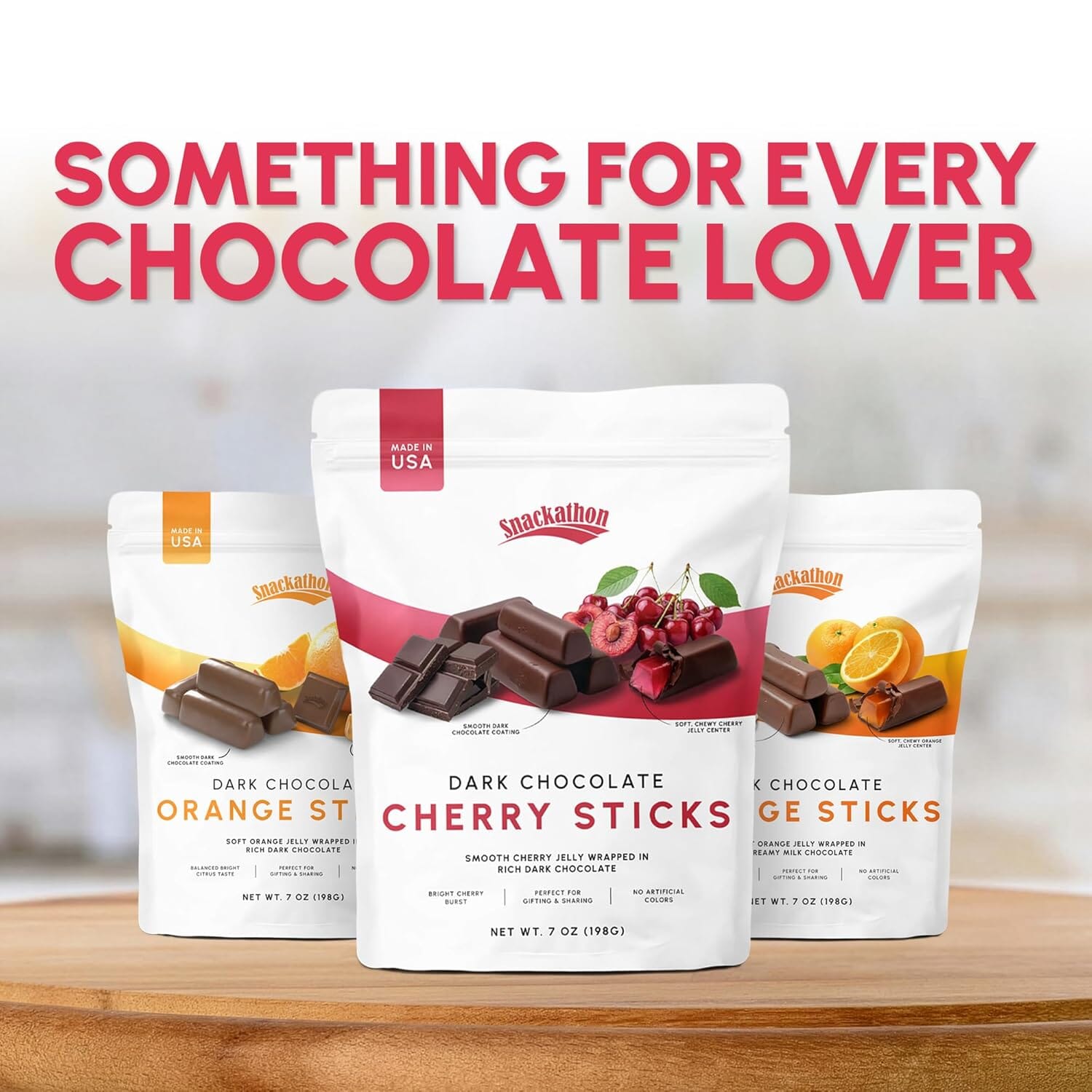Snackathon Dark Chocolate Cherry Sticks Snackathon 