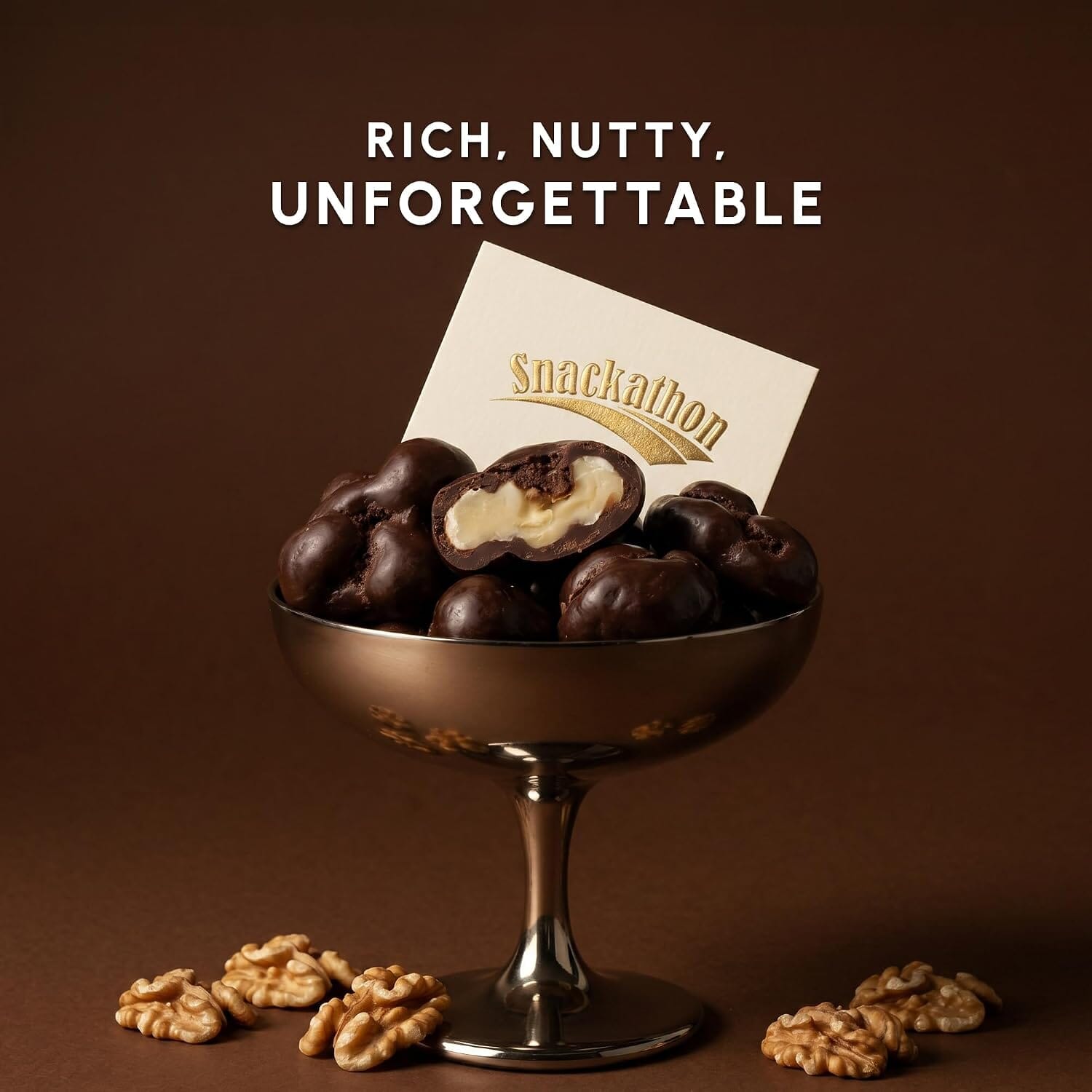 Snackathon Dark Chocolate Covered Walnuts Snackathon 