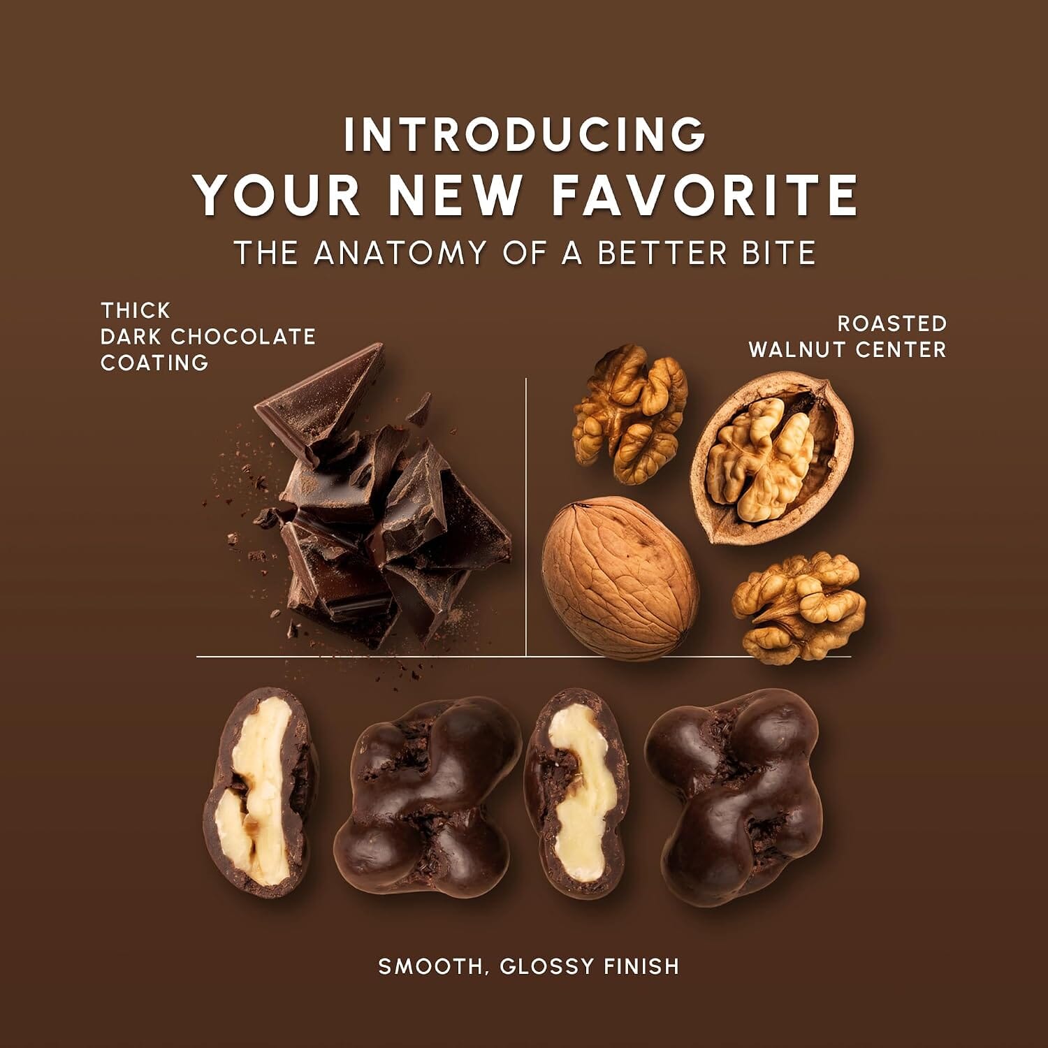 Snackathon Dark Chocolate Covered Walnuts Snackathon 