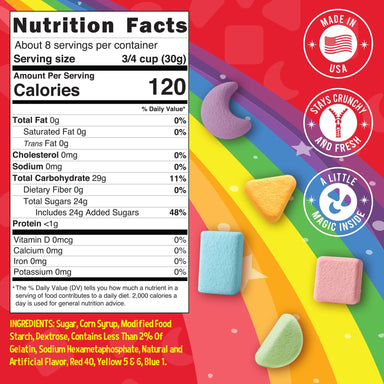 Snackathon Dehydrated Cereal Marshmallows - Assorted Rainbow Mini Bits, Various Sizes Snackathon 