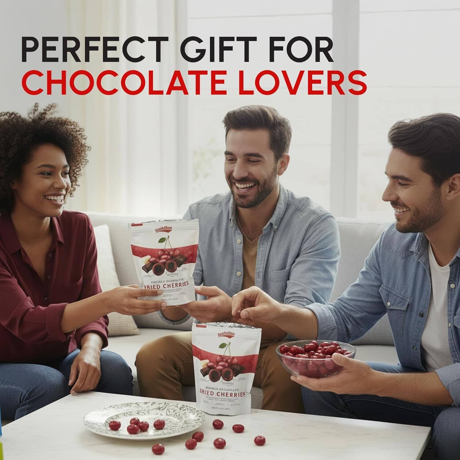 Snackathon Double Chocolate Covered Cherries, 18 OZ Resealable Bulk Bag Snackathon Foods 
