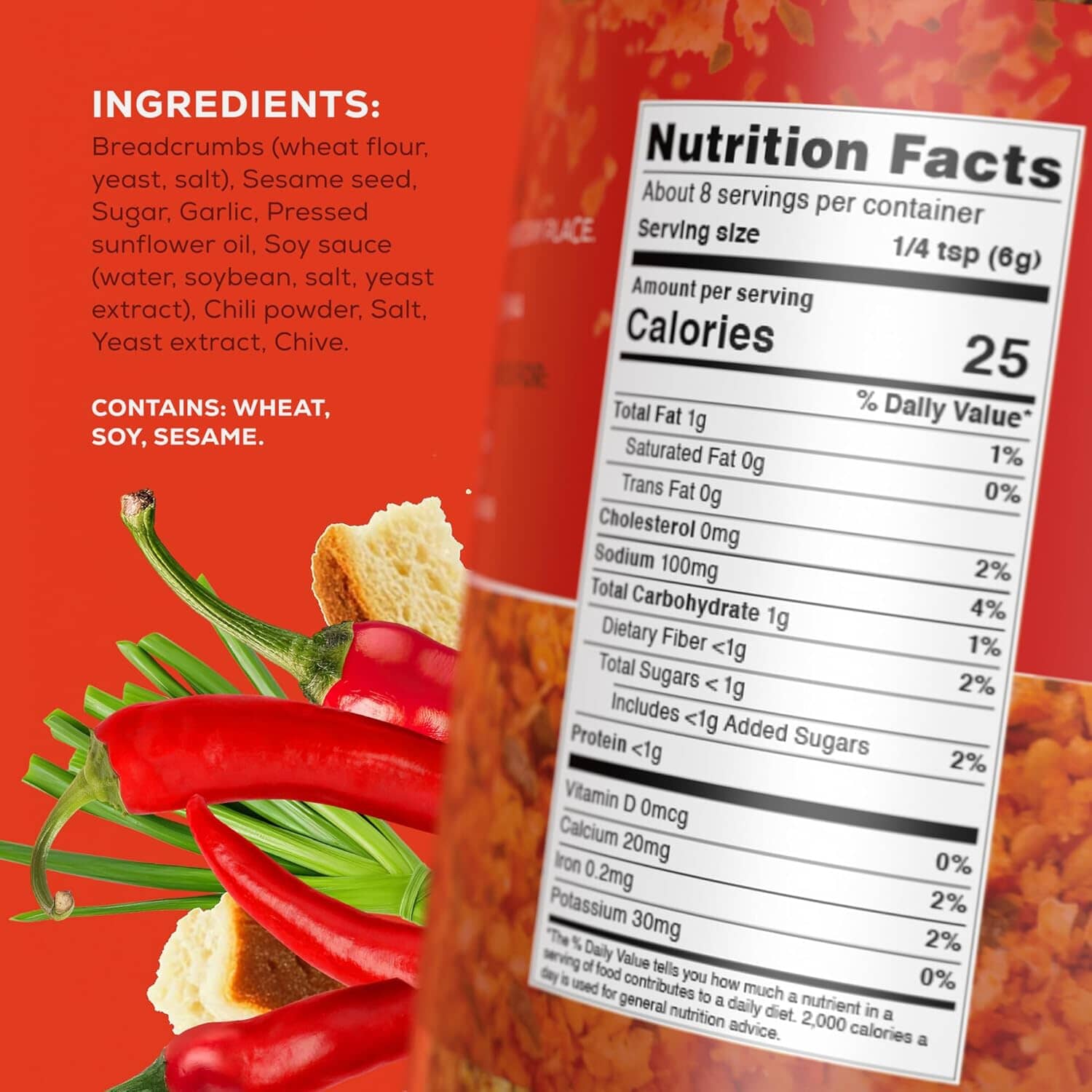 Snackathon Furikake Rice Seasoning, Kimchi Flavored, Japanese Spices Topper for Rice Ball 1.76 oz Jar (Pack of 1) Snackathon 