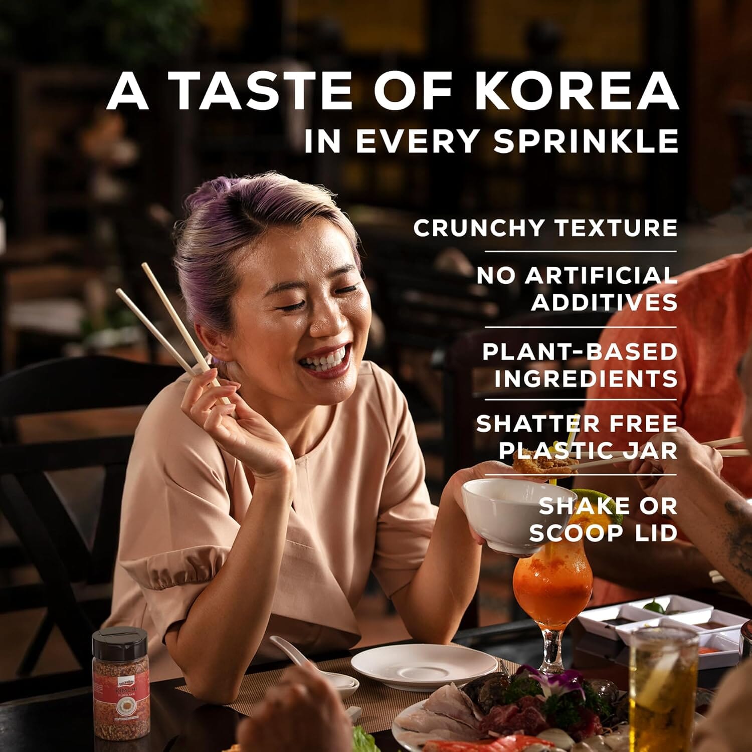 Snackathon Furikake Rice Seasoning, Kimchi Flavored, Japanese Spices Topper for Rice Ball 1.76 oz Jar (Pack of 1) Snackathon 