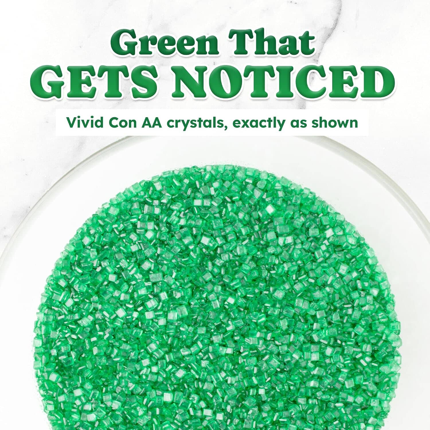 Snackathon Green Sanding Sugar, 7 oz, Extra Coarse for Baking & Decorating Green Shimmering Crystals, Heat Resistant Sugar Sprinkles, Bright Edible Finishing Sugar for Cupcakes, Cookies & Drinks Snackathon 