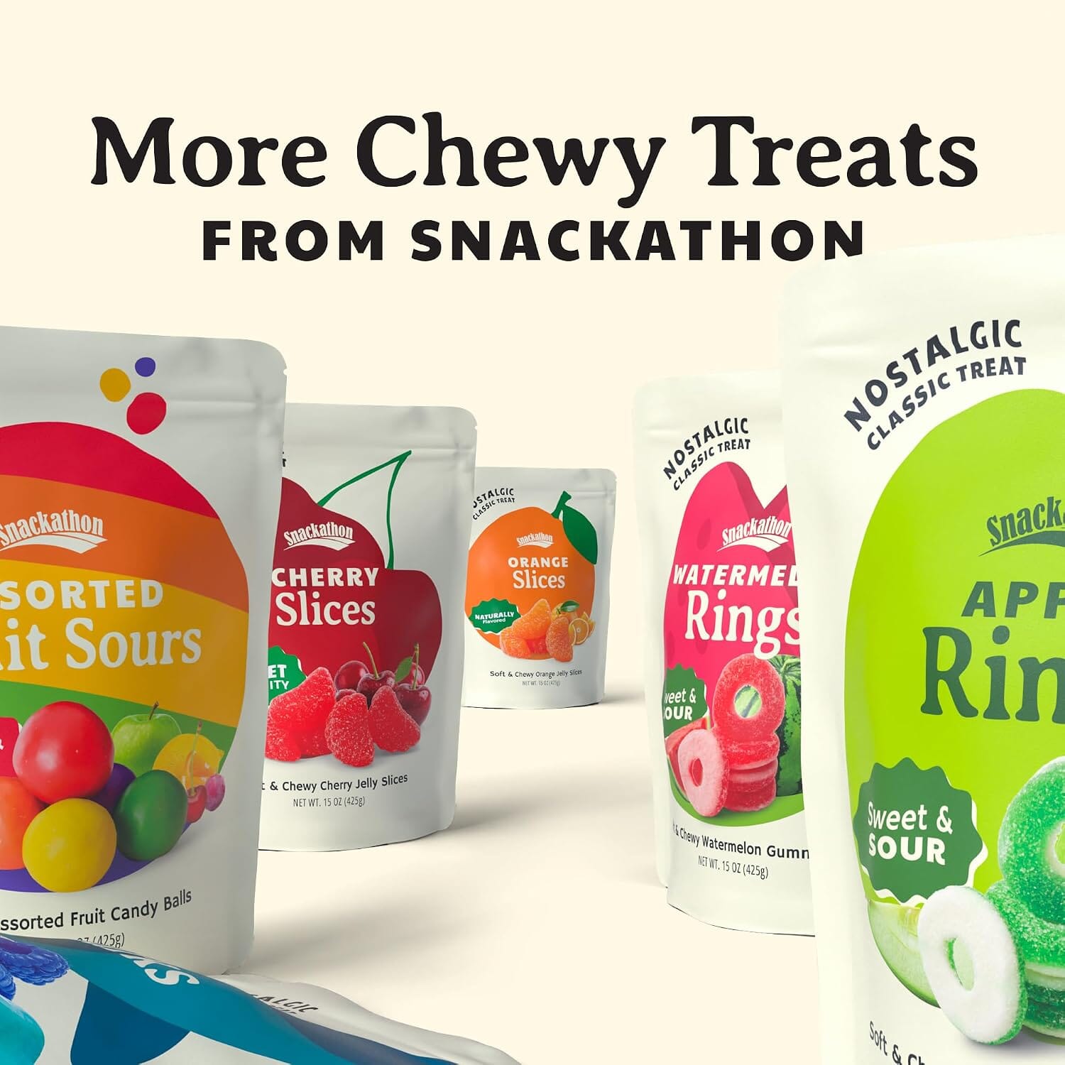 Snackathon Gummy Sharks Candy, Soft & Chewy Blue Raspberry Gummies Snackathon 