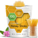 Snackathon Honey Sticks, Clover Blossom Pure Honey, 100 Count Bulk, Made in USA Snackathon Foods 