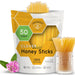 Snackathon Honey Sticks, Clover Blossom Pure Honey, 50 and 100 Count Bulk, Made in USA Snackathon Foods 50 