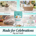 Snackathon Jordan Almonds, White Candy-Coated Almonds, 1 LB Resealable Bag, Made in USA, Bulk Italian Confetti Wedding Favors, Baby & Bridal Showers, Party Buffets, Events & Holidays Snackathon 