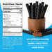 Snackathon Jumbo Black Licorice Twists, Resealable Bulk Bag, 7-inch Chewy Gourmet Licorice Ropes, Classic Old-Fashioned Candy Sticks for Parties, Snacking & Candy Jars, Made in USA Snackathon 