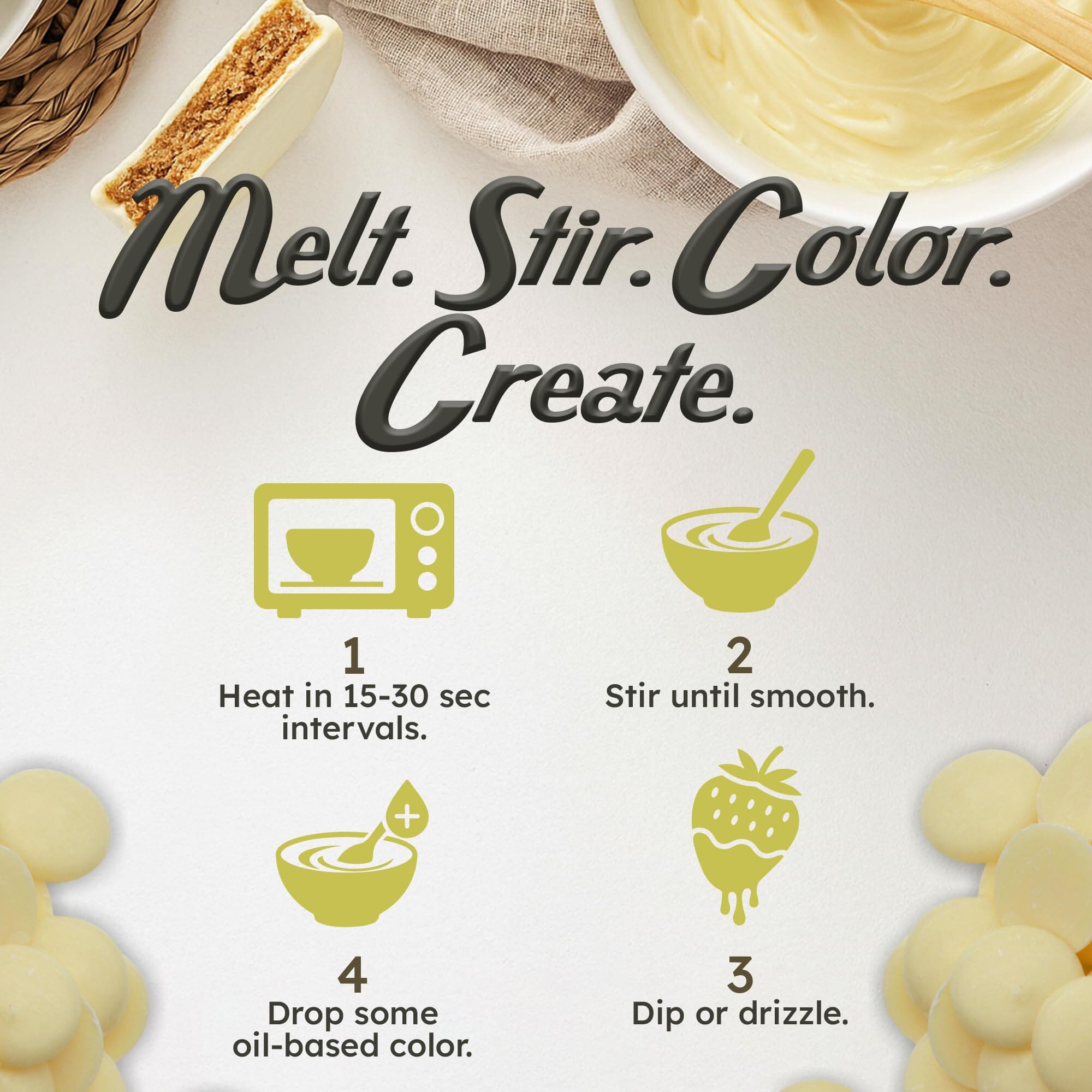 Snackathon Melting Wafers - Milk Compound Chocolate Coating, 17.6 OZ (Multiple Flavors) Snackathon 