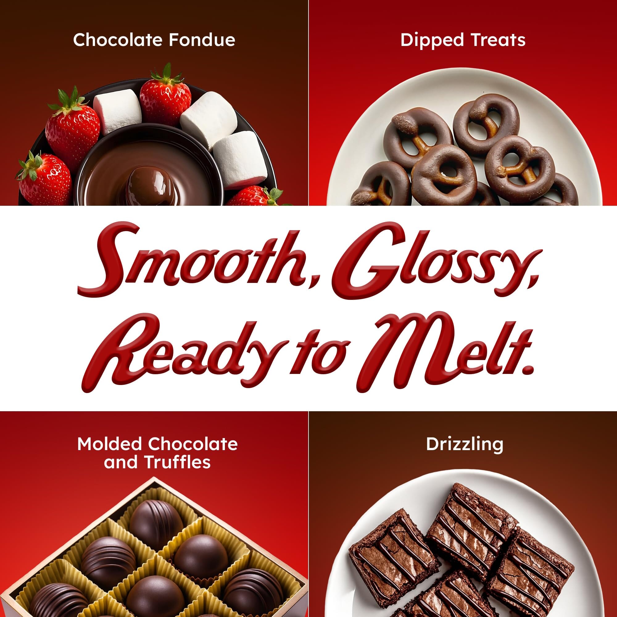 Snackathon Melting Wafers - Milk Compound Chocolate Coating, 17.6 OZ (Multiple Flavors) Snackathon 