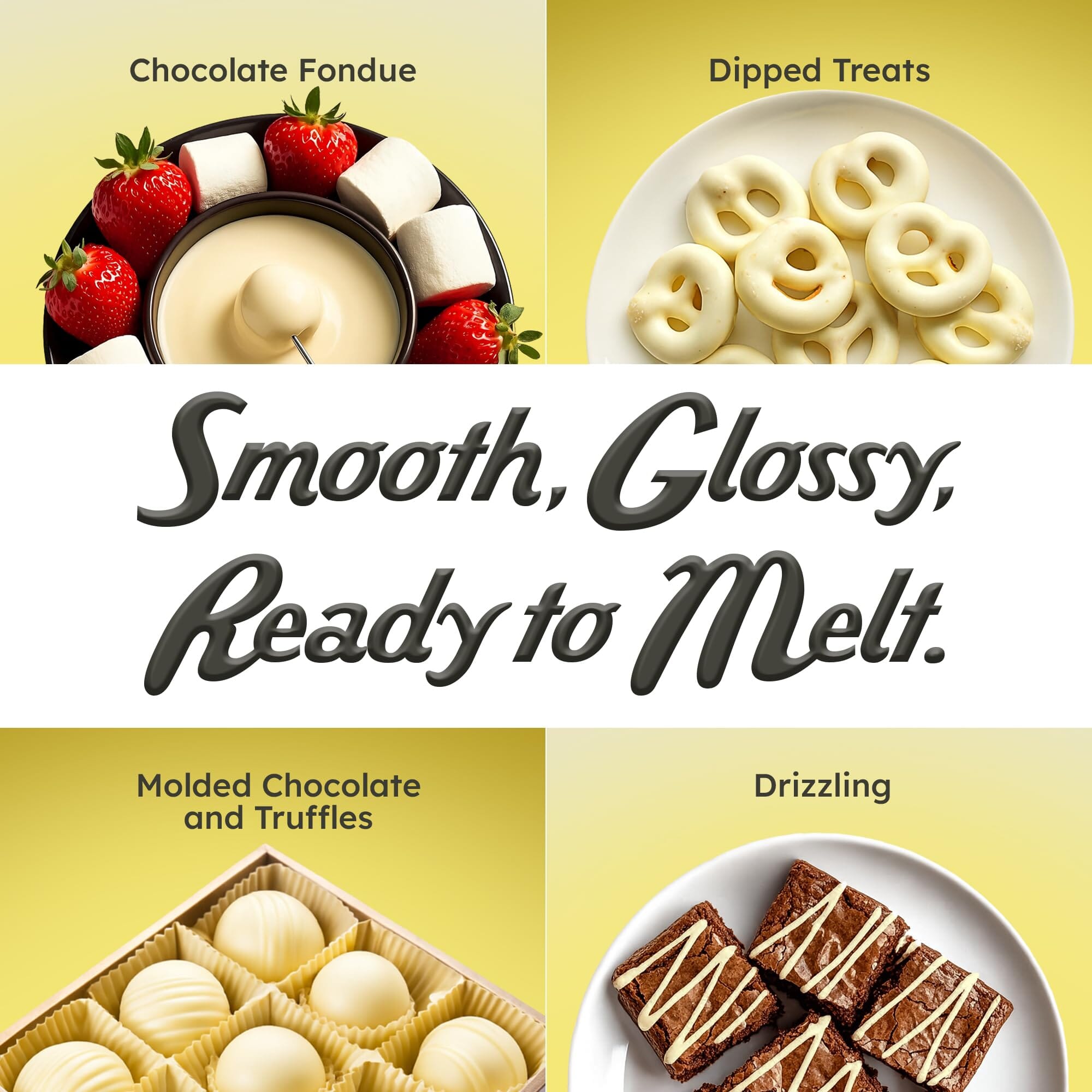 Snackathon Melting Wafers - Milk Compound Chocolate Coating, 17.6 OZ (Multiple Flavors) Snackathon 