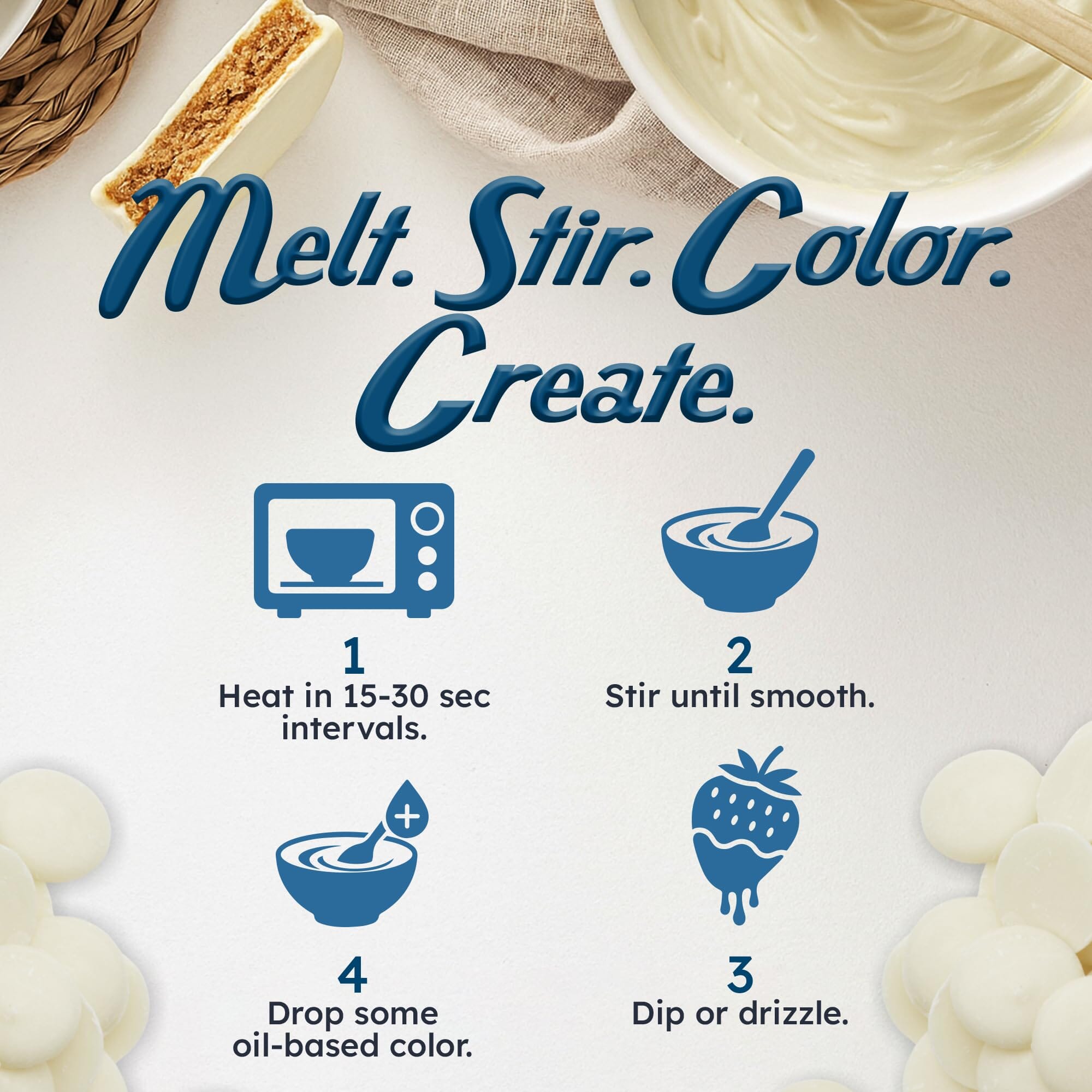 Snackathon Melting Wafers - Milk Compound Chocolate Coating, 17.6 OZ (Multiple Flavors) Snackathon 