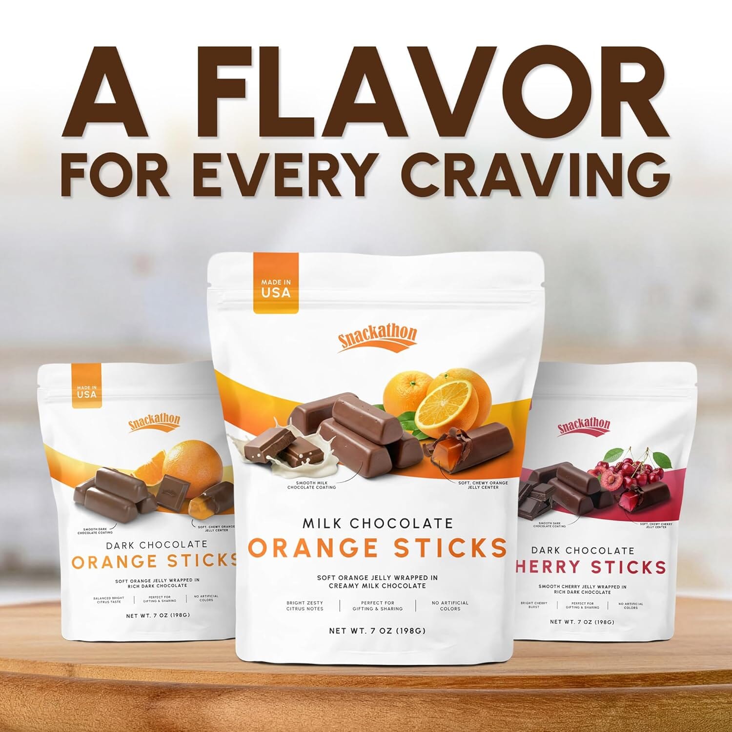 Snackathon Milk Chocolate Orange Sticks Snackathon 
