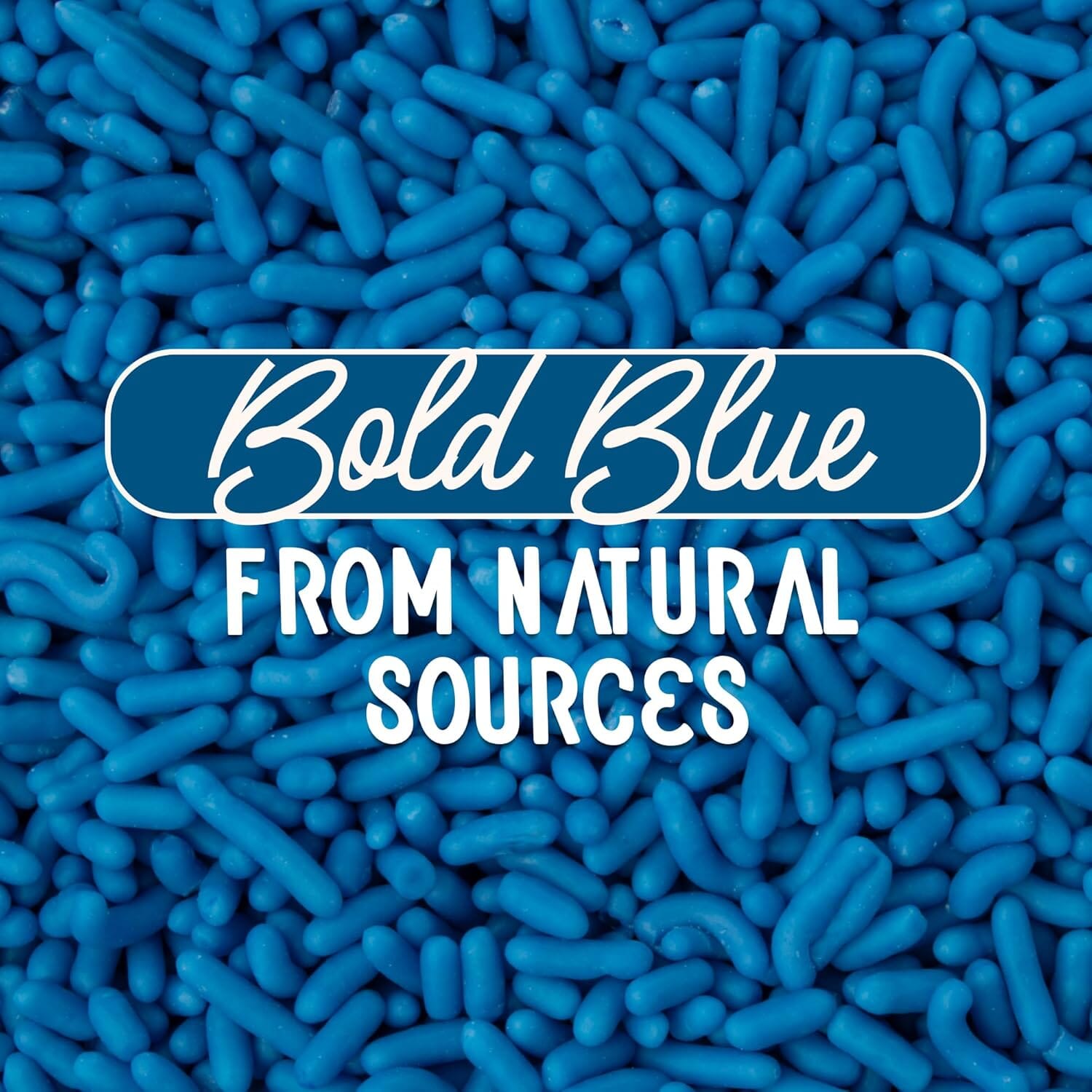 Snackathon Natural Dye-Free Blue Sprinkles for Baking & Decorating (Jimmies) Snackathon 
