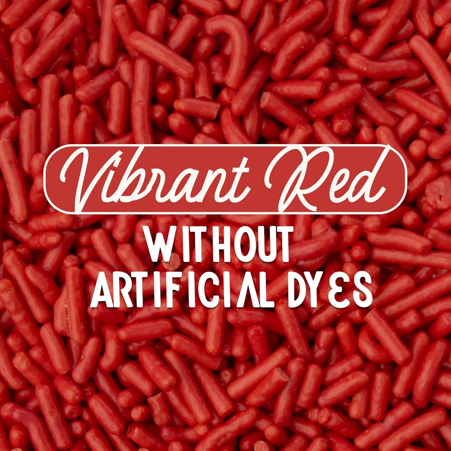 Snackathon Natural Dye-Free Red Sprinkles for Baking & Decorating (Jimmies) Snackathon 