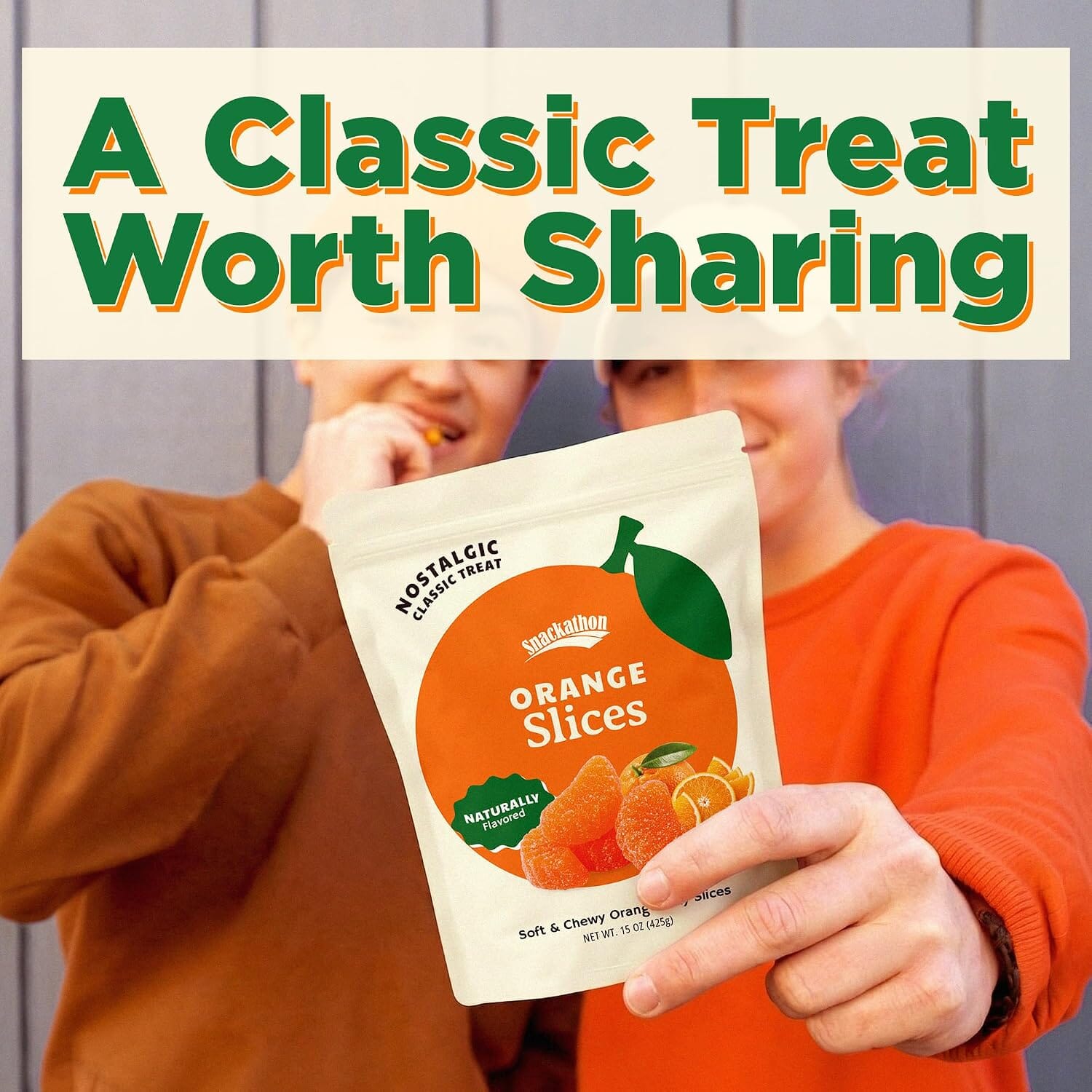 Snackathon Orange Slices Candy, Soft & Chewy Slices Snackathon 