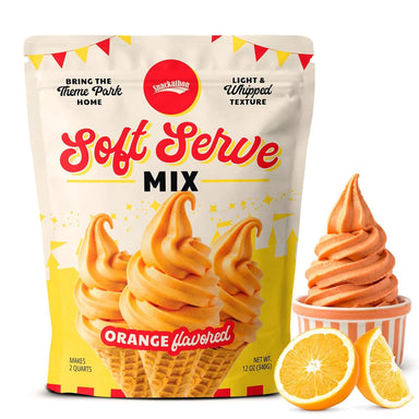 Snackathon Orange Soft Serve Mix, Dairy Free Powder Snackathon Orange 2 Quarts 