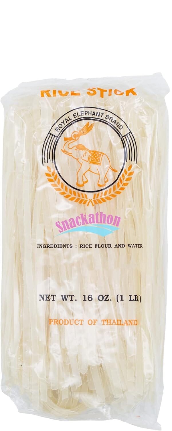 Snackathon Pad Thai Rice Stick Noodles, 16 Ounce Each Snackathon L-5mm | Pack of 1 