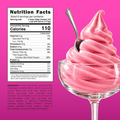 Snackathon Raspberry Soft Serve Ice Cream Mix, Dairy Free Gluten Free Powder Mix Snackathon 