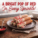 Snackathon Red Nonpareils Sprinkles, 7 oz, Festive Red Sugar Dot Sprinkles Snackathon 