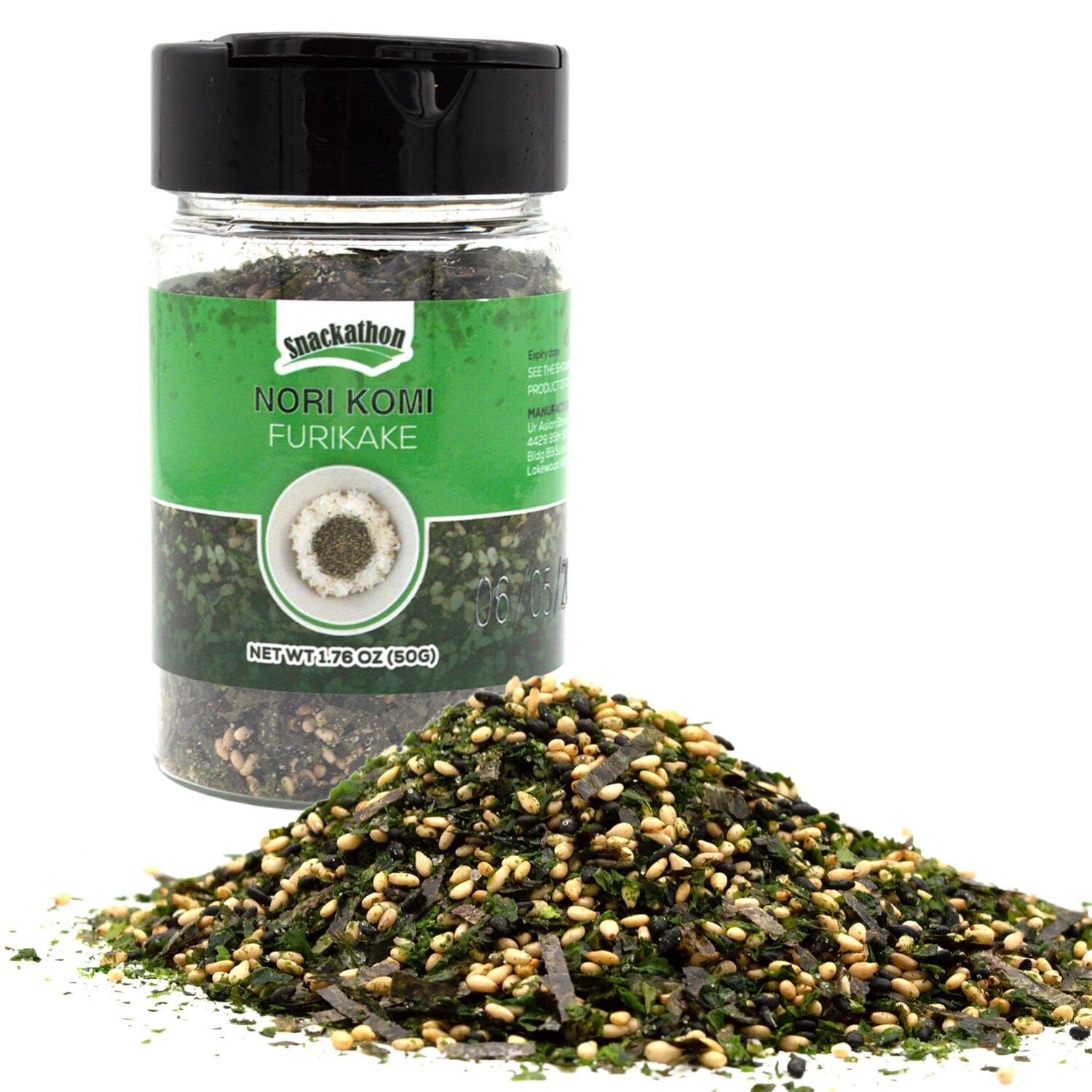 Snackathon Rice Seasoning, Furikake Snackathon Nori Komi 1.76 Ounce 