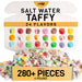 Snackathon Salt Water Taffy Assorted Mix – Flavor Variety, Bulk 2 LB Family Size, Soft & Chewy Gourmet Candy, Individually Wrapped Pieces Snackathon 24 Flavor Variety 