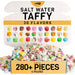 Snackathon Salt Water Taffy Assorted Mix – Flavor Variety, Bulk 2 LB Family Size, Soft & Chewy Gourmet Candy, Individually Wrapped Pieces Snackathon 30 Flavor Variety 