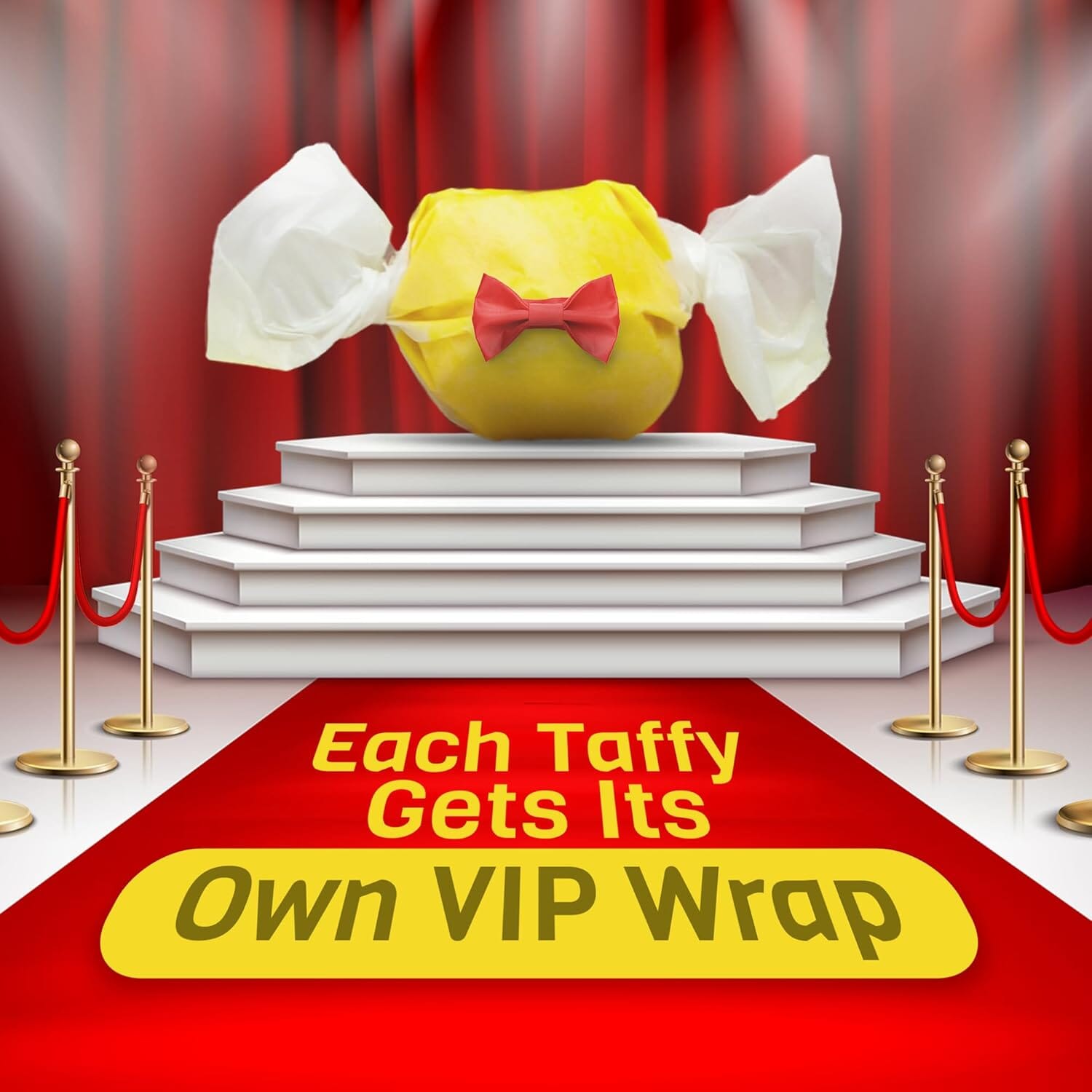 Snackathon Salt Water Taffy Assorted Mix – Flavor Variety, Bulk 2 LB Family Size, Soft & Chewy Gourmet Candy, Individually Wrapped Pieces Snackathon 