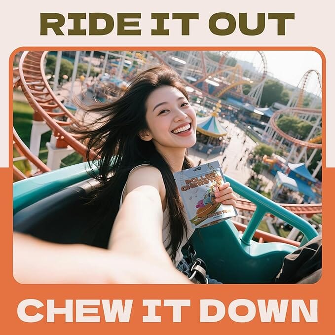 Snackathon Salt Water Taffy Assorted Mix – Roller Chewster Edition, 10-Flavor Carnival Variety, Individually Wrapped Soft & Chewy Gourmet Candy, Unique 15 oz Funfair-Themed Bag for Gifting Snackathon 