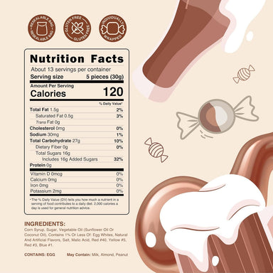 Snackathon Salt Water Taffy Single Flavor, Rootbeer Float, Bulk Individually Wrapped Gourmet Candy, Soft & Chewy Sweet Treats, 15 oz Resealable Bag Snackathon 