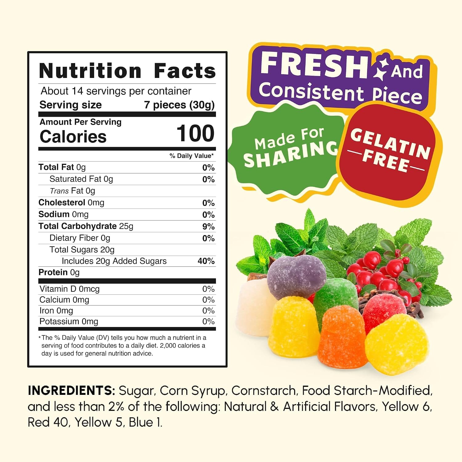 Snackathon Soft & Chewy Spice Drops, Assorted Spiced Gum Drops Candy Snackathon 