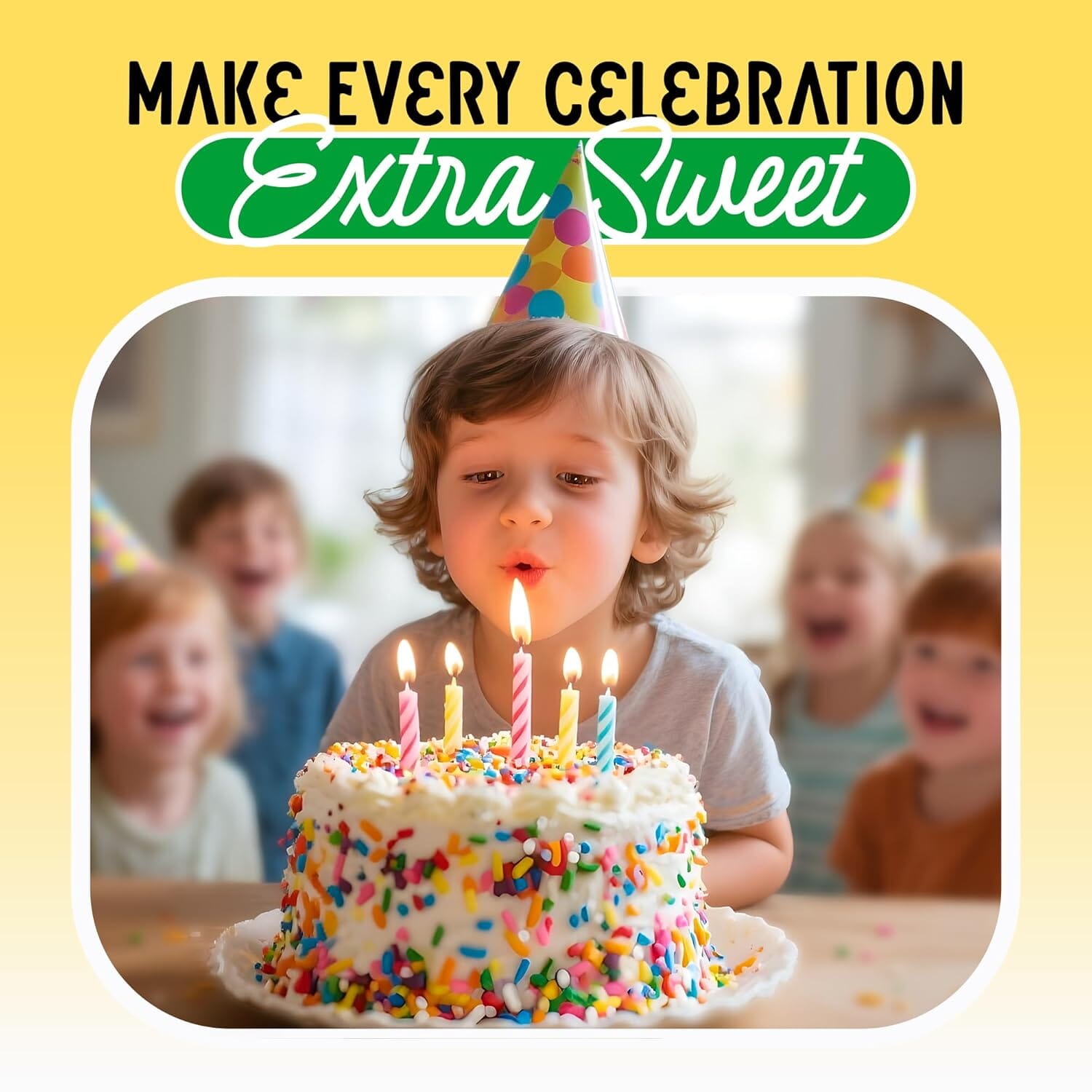 Snackathon Sprinkles for Baking & Decorating, Rainbow Sprinkles, 2.2 LB Bulk Rainbow Jimmies in Resealable Pouch Snackathon 