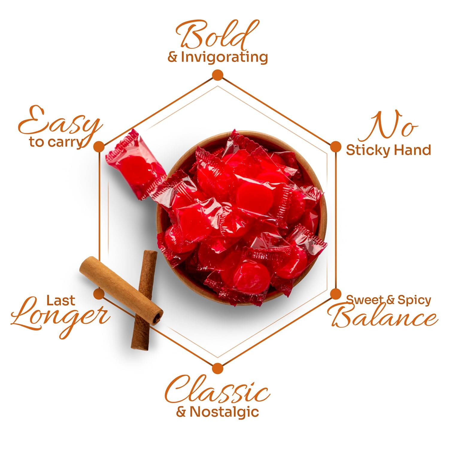 Snackathon Starlight Candy, Individually Wrapped, Cinnamon Disc, 6 Pound Snackathon 