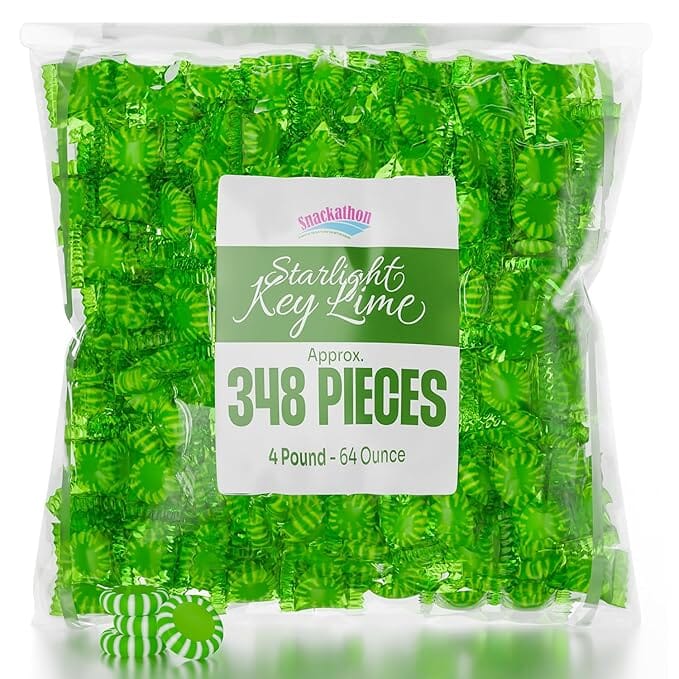 Snackathon Starlight Candy, Individually Wrapped, Key Lime Snackathon 4 LB 